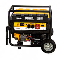 Генератор бензиновый PS 80 E-3, 6.5 кВт, 400 В, 25 л, электростартер Denzel946954