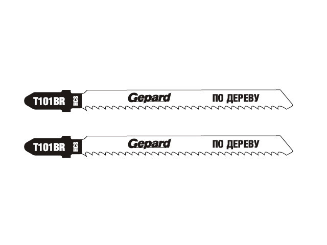 Пилка лобз. по дереву T101BR (2 шт.) GEPARD (по ламинату)