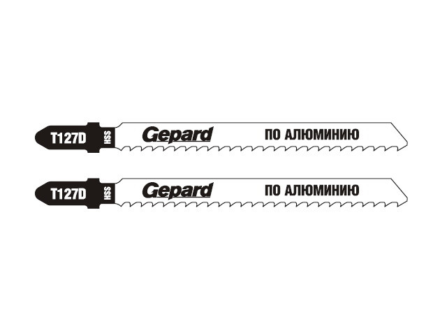 Пилка лобз. по алюминию T127D (2 шт.) GEPARD