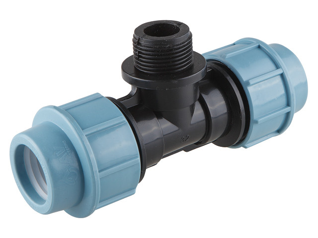 Тройник ПЭ нар. 25x1/2" AV Engineering (Для ПЭ (полиэтиленовых) труб)