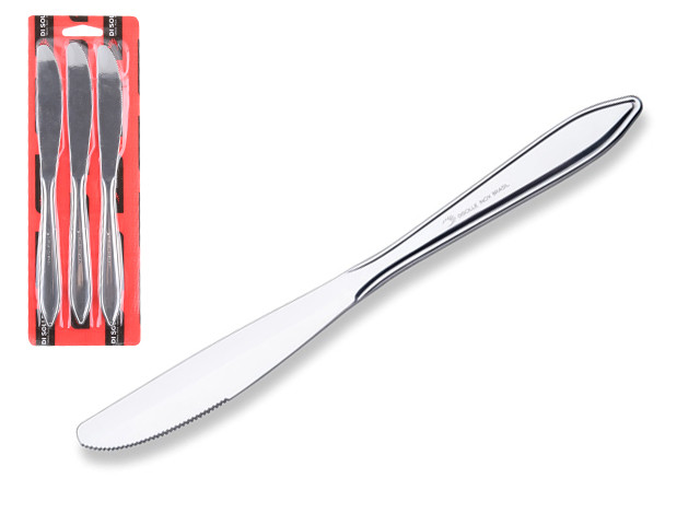 Набор ножей столовых, 3шт., серия OCEANO, DI SOLLE (Длина: 220 мм, длина лезвия: 90 мм, толщина: 3 мм.) - фото 1 - id-p111595809