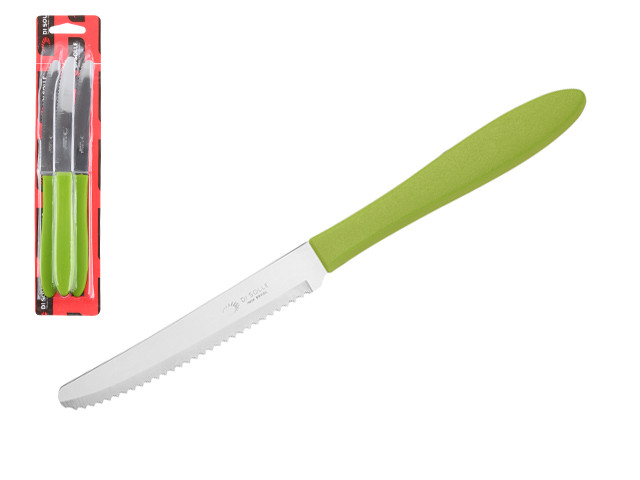 Набор ножей столовых, 3шт., серия PRISMA, зеленые, DI SOLLE (Супер цена! Длина: 210 мм, длина лезвия: 104 мм, - фото 1 - id-p111595815