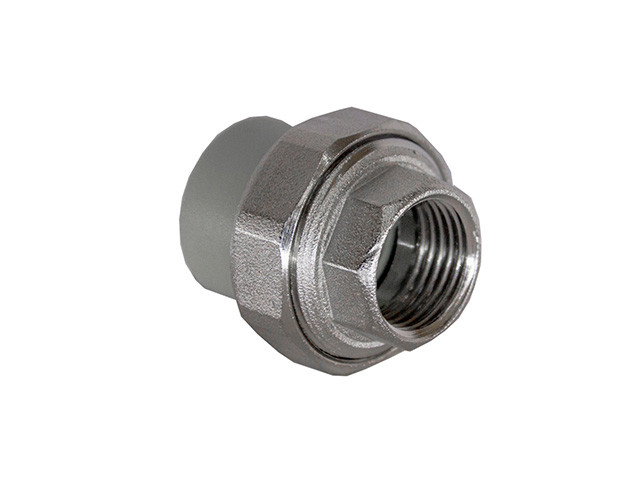 Американка ПП внутр. резьба 25х1/2", серый РосТурПласт