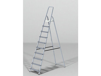 Лестница-стремянка алюм. 216 см 10 ступ. 6,5 кг PRO STARTUL (ST9940-10) (Размеры профиля: Передний каркас