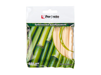 Зубочистки бамбуковые 150 шт, PERFECTO LINEA (Материал: бамбук.)