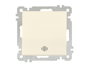 Выключатель 1-клав. (с подсветкой, скрытый, без рамки, винт. зажим) кремовый, DARIA, MUTLUSAN (10 A, 250 V, IP