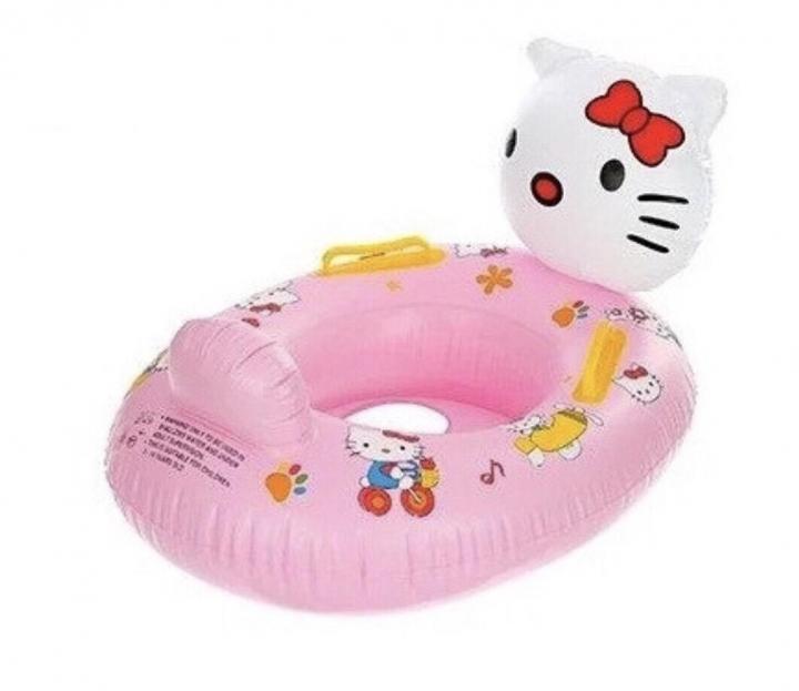 Надувной детский круг с сидением, спинкой и ручками, в ассортименте (5 видов) Baby Boat Hello Kitty