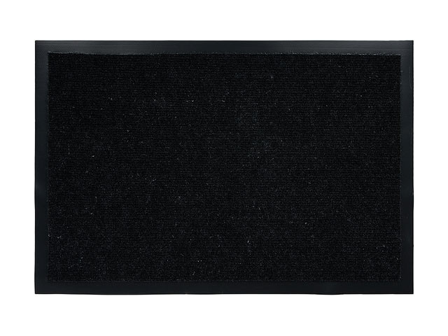 Коврик придверный влаговпитывающий, ребристый, "Trip", 40х60 см, черный, VORTEX (ВОРТЕКС) - фото 1 - id-p134035041
