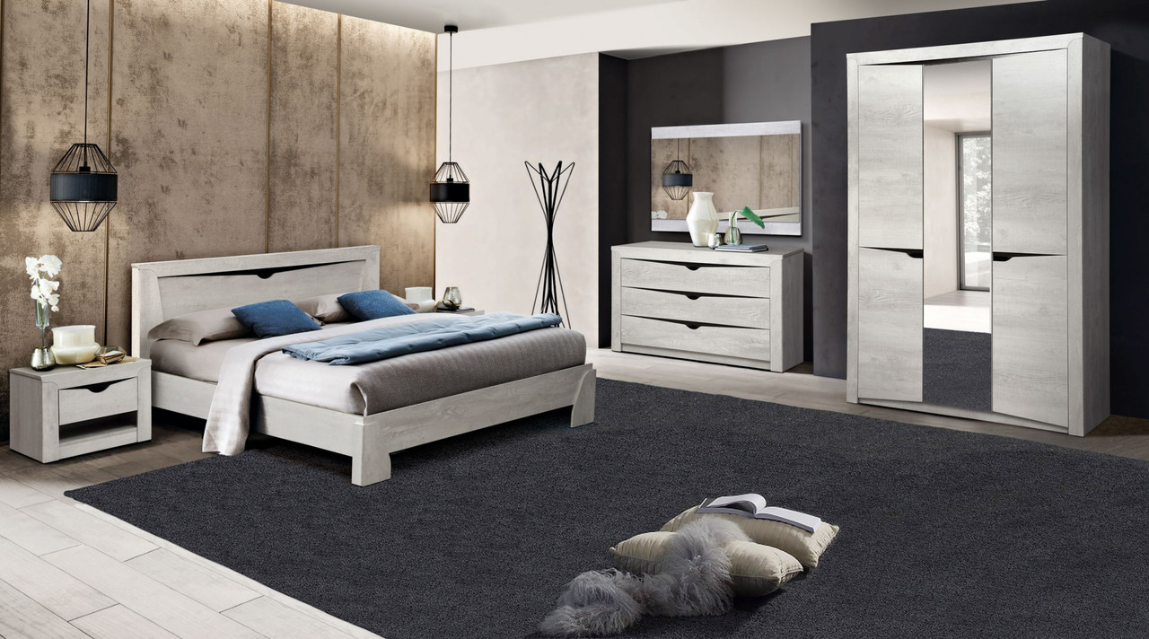 Комплект мебели для спальни Лючия 3-х дверный (бетон пайн белый/венге) - фото 2 - id-p137216912