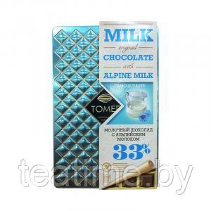 Шоколад Томер Alpine Milk 90 г молочный (жесть)