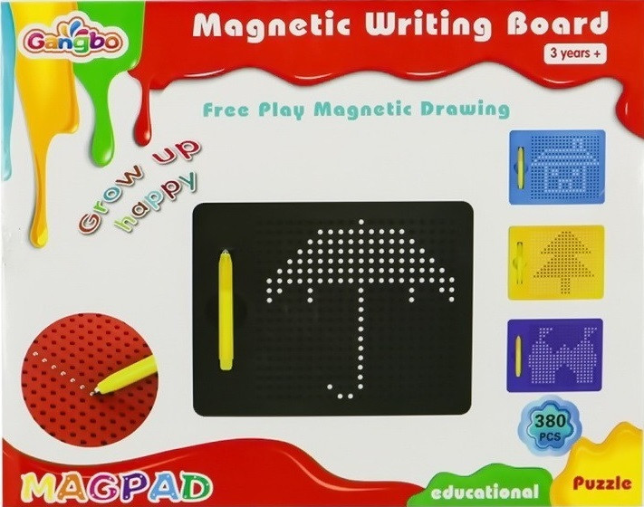 Планшет для рисования магнитами Magpad, Magnetic Writing Board Gangbo 380 pcs