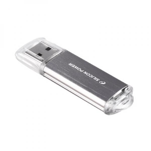 USB Flash Silicon-Power Ultima II I-Series Silver 16 Гб (SP016GBUF2M01V1S) - фото 1 - id-p10385367