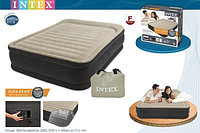 Надувная двуспальная кровать Intex Queen Premium Comfort 64408 152*203*46 см со встр. элекронасосом, Интекс