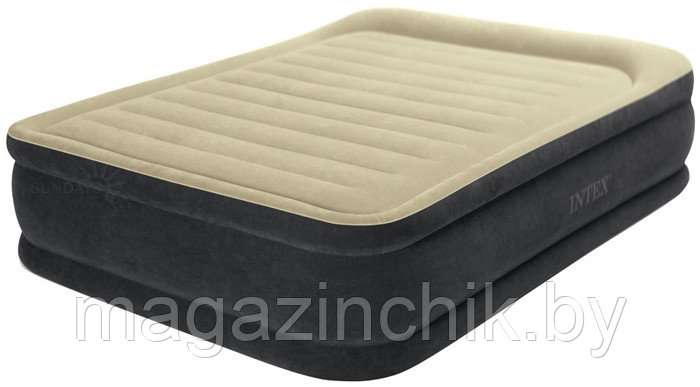 Надувная двуспальная кровать Intex Queen Premium Comfort 64408 152*203*46 см со встр. элекронасосом, Интекс - фото 2 - id-p10389568