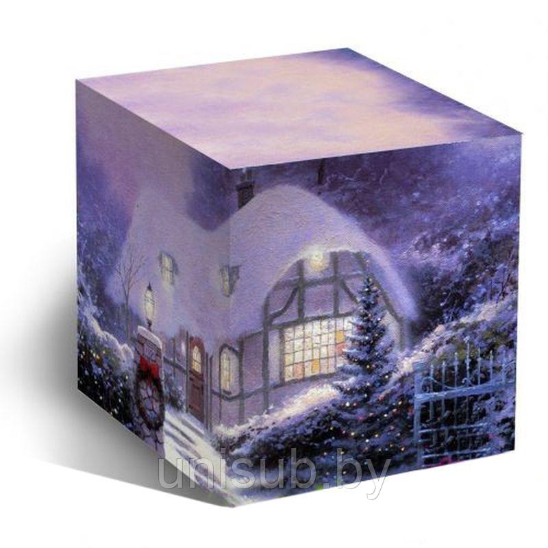 Коробка для кружки " Новогодний домик"
