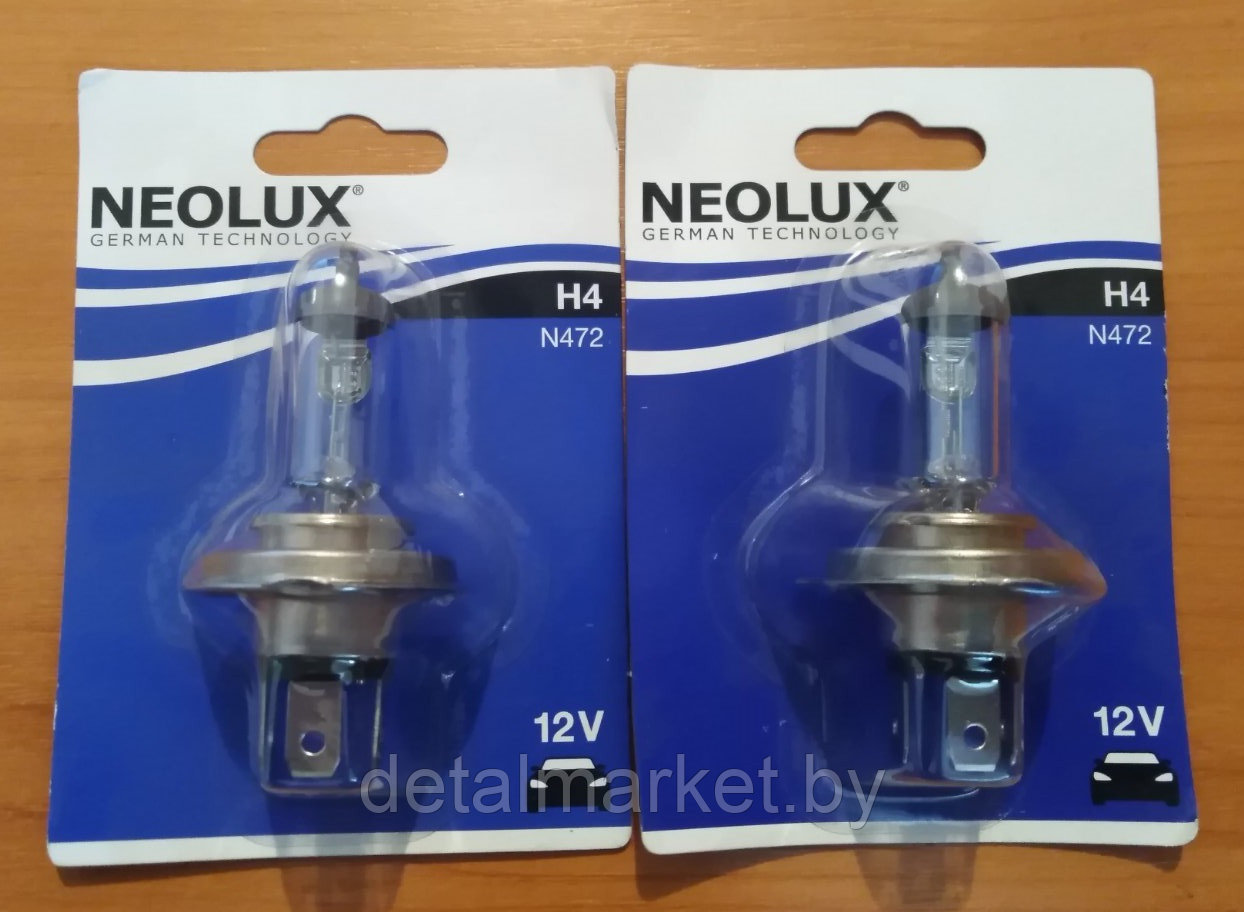 Лампа галогенная NEOLUX H4 12 V 60/55W P43T-38 - фото 1 - id-p137288820
