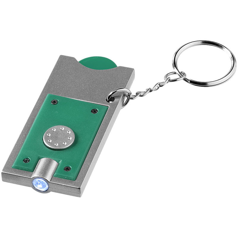 Брелок-держатель для монет Allegro с фонариком для ключей