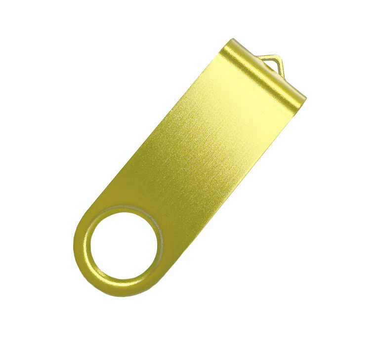 Скоба для флеш накопителя Twister, металл, желтый - фото 1 - id-p137293478