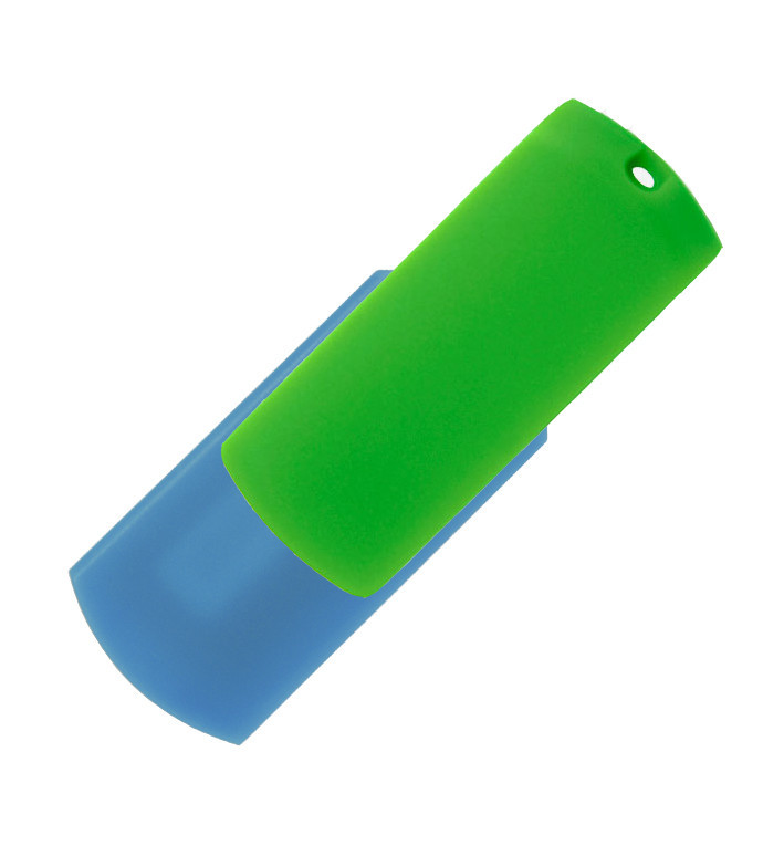 Флеш накопитель USB 2.0 Goodram Colour Mix, пластик, голубой/зеленый, 8 Gb - фото 1 - id-p137293510