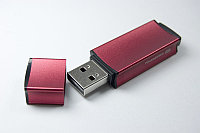 Флеш накопитель USB 2.0 Goodram Edge UEG2, металл, красный, 128Gb