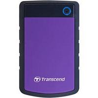 Внешний жёсткий диск Transcend StoreJet 25H3, пластик Софт Тач, фиолетовый/черный, 1Tb