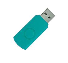 Корпус для флеш накопителя Twister, пластик Софт Тач, бирюзовый, 16 Gb