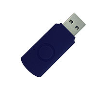 Корпус для флеш накопителя Twister, пластик Софт Тач, синий, 16 Gb