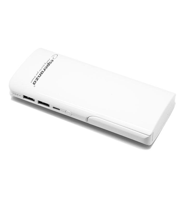 Портативное зарядное устройство Esperanza RAY, пластик, белый, 11000 mAh