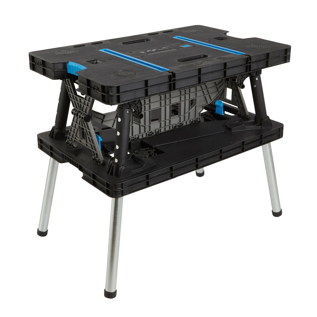 Верстак складной MacAllister Folding Work Table, черный/синий - фото 3 - id-p137297424