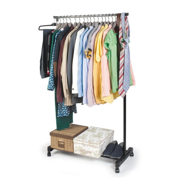 Напольная передвижная стойка для одежды SINGLE-POLE TELESCOPIC CLOTHES RACK 25 кг - фото 5 - id-p137298741