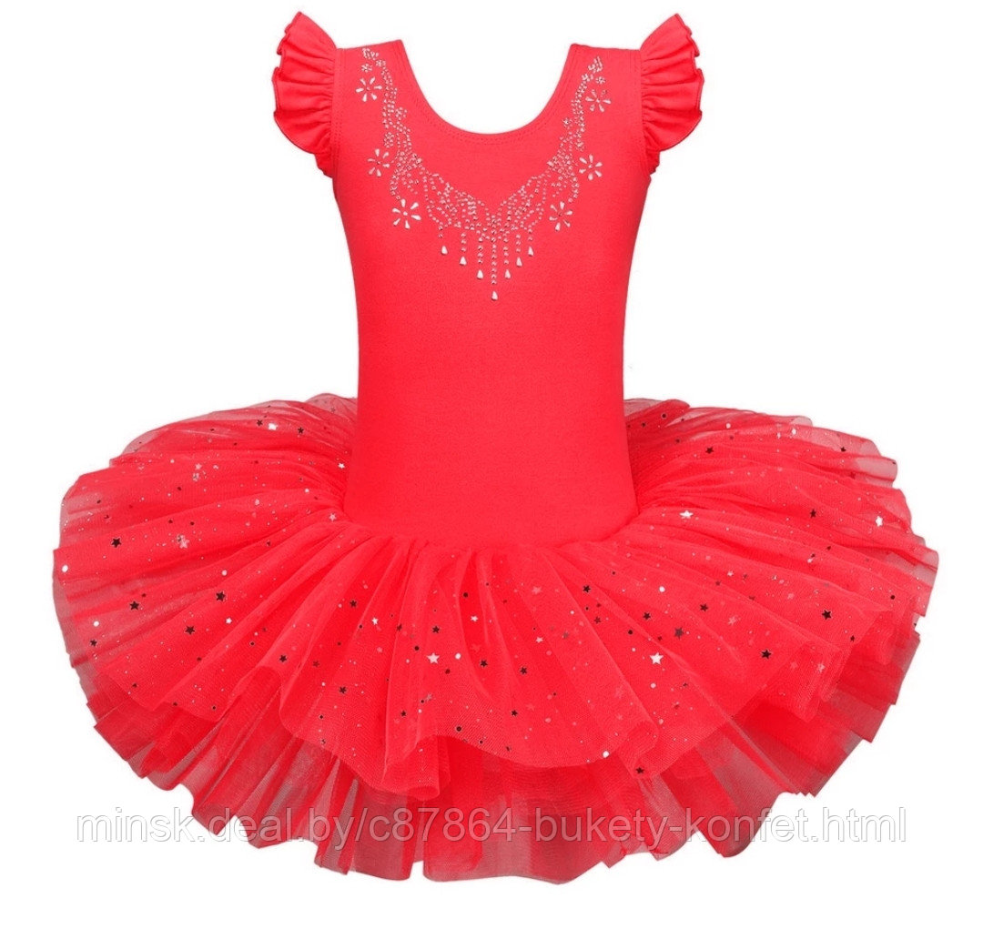 Балетное платье-пачка (3) красное