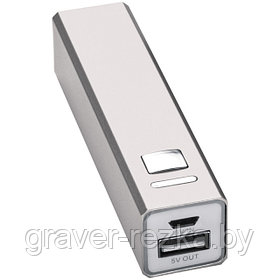 Портативное зарядное устройство Easy Gifts Port Hope, металл, серый, 2200 mAh