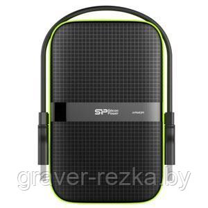 Внешний жёсткий диск Silicon-Power Armor A60, пластик, черный, 2 Tb - фото 1 - id-p137306749