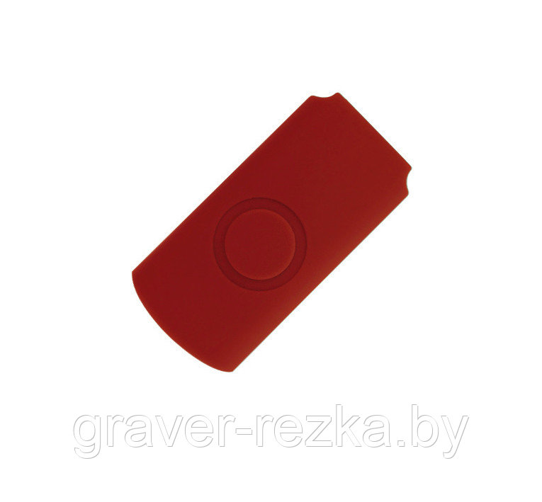 Корпус для флеш накопителя Twister, пластик Софт Тач, красный - фото 1 - id-p137306755