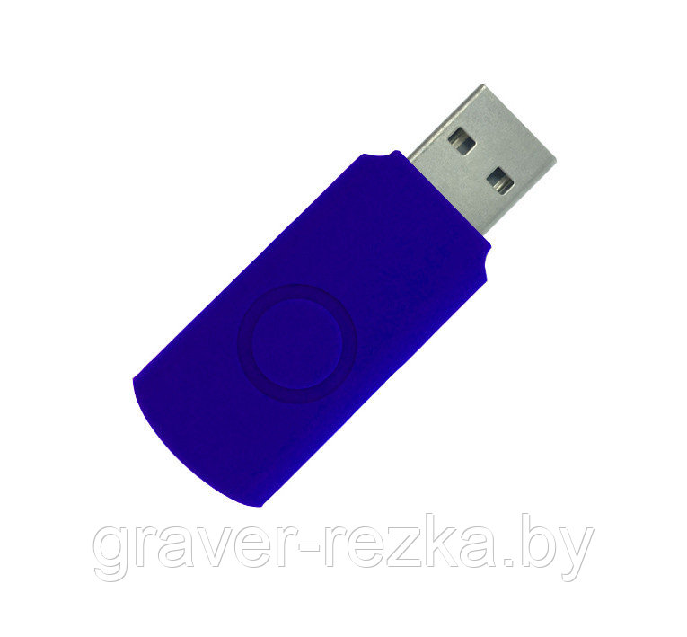Корпус для флеш накопителя Twister, пластик Софт Тач, синий, 8 Gb - фото 1 - id-p137306759