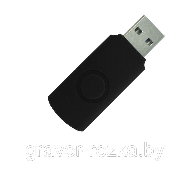 Корпус для флеш накопителя Twister, пластик Софт Тач, черный, 16 Gb - фото 1 - id-p137306764