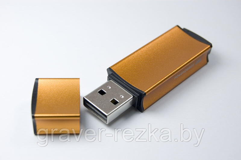 Флеш накопитель USB 2.0 Goodram Edge UEG2, металл, оранжевый, 64Gb - фото 1 - id-p137308066