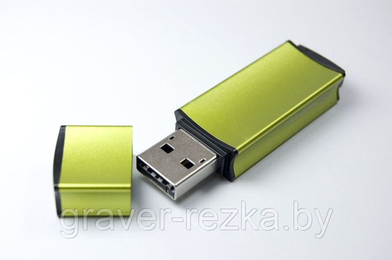 Флеш накопитель USB 2.0 Goodram Edge UEG2, металл, светло-зеленый, 128Gb - фото 1 - id-p137308068
