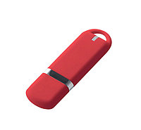 Флеш накопитель USB 2.0 Memo, пластик Софт Тач, красный/красный, 16 Gb