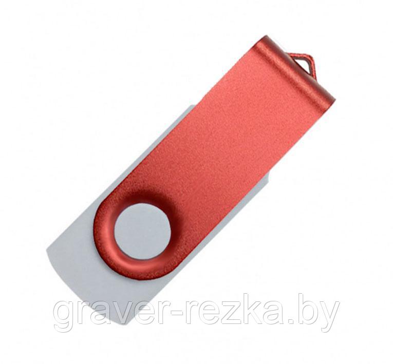 Флеш накопитель USB 2.0 Twister Color Mix, пластик Софт Тач/металл, белый/красный, 8 Gb - фото 1 - id-p137308112