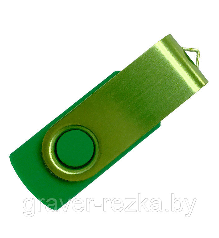 Флеш накопитель USB 2.0 Twister Color Mix, пластик Софт Тач/металл, зеленый/светло-зеленый, 8 Gb - фото 1 - id-p137308121