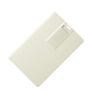 Флеш накопитель USB 2.0 в виде кредитной карты, пластик, светло-бежевый, 8 Gb