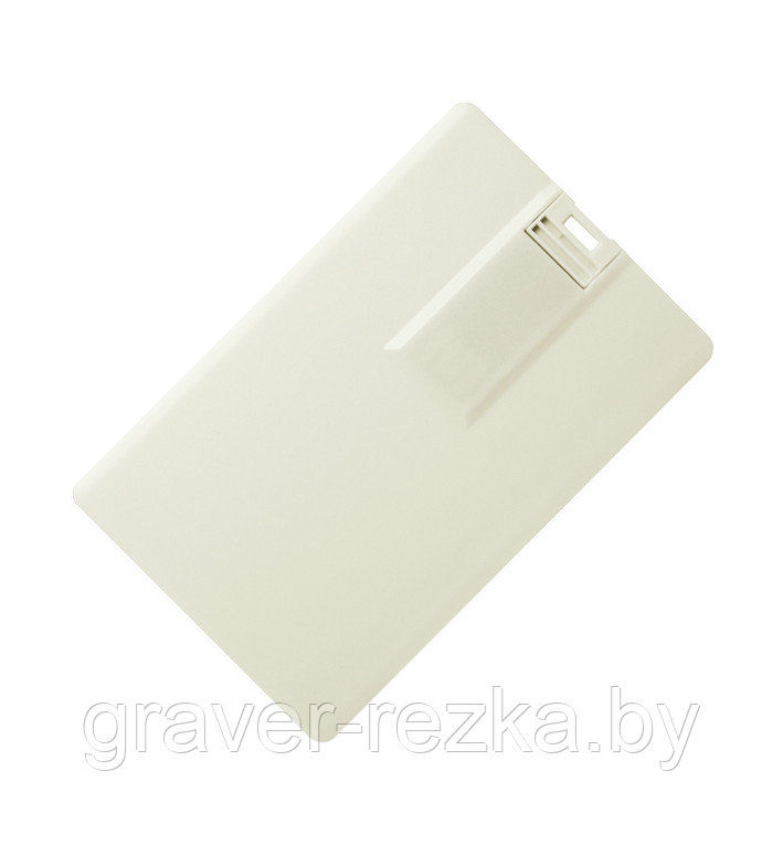 Флеш накопитель USB 2.0 в виде кредитной карты, пластик, светло-бежевый, 8 Gb - фото 1 - id-p137308620