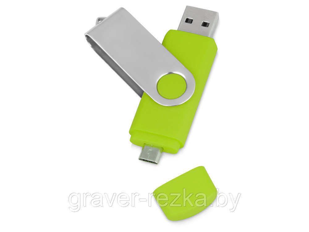 USB/micro USB-флешка на 16 Гб «Квебек OTG» (13.16) - фото 1 - id-p137308756