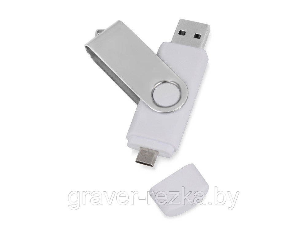 USB/micro USB-флешка на 16 Гб «Квебек OTG» (06.16) - фото 1 - id-p137308758