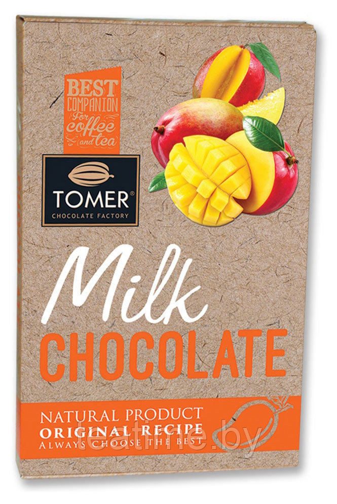 Шоколад ТОМЕР молочный (33%) с манго 90 - фото 1 - id-p137311160