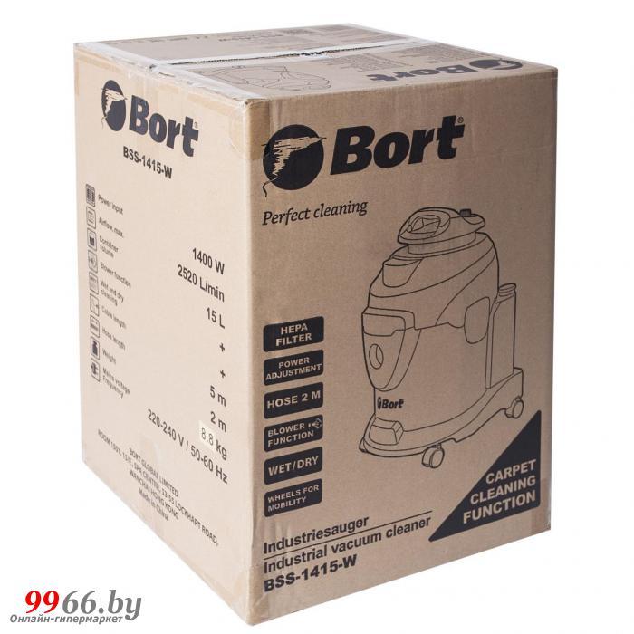 Хозяйственный моющий пылесос Bort BSS-1415-W профессиональный для сухой и влажной уборки дома квартиры - фото 3 - id-p137090009