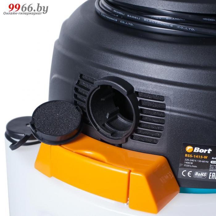 Хозяйственный моющий пылесос Bort BSS-1415-W профессиональный для сухой и влажной уборки дома квартиры - фото 7 - id-p137090009
