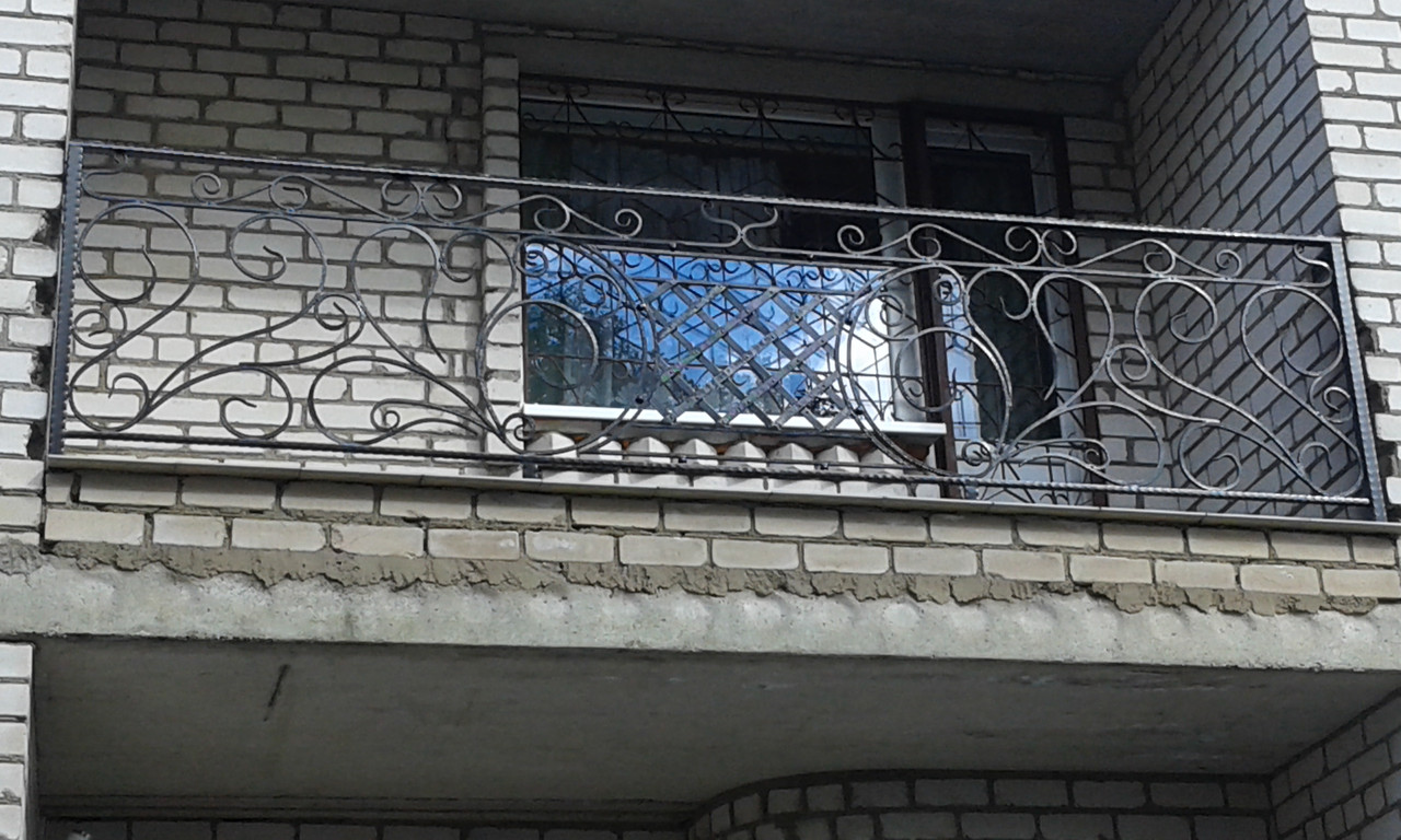 Кованное перила уличное балконное - фото 5 - id-p137324072