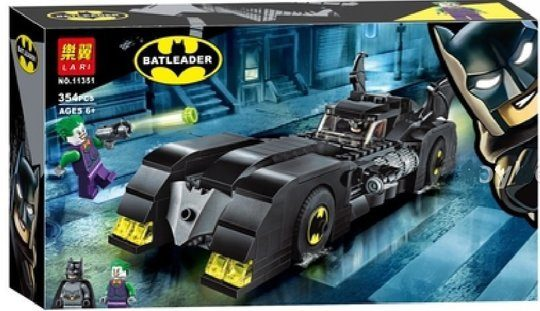 Конструктор Бэтмобиль: Погоня за Джокером Lari 11351, аналог Лего Супергерои 76119